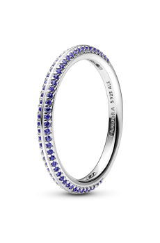 Каблучка із синім паве Pandora ME