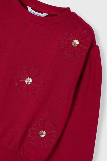 Детская кофта Mayoral цвет красный с аппликацией 4478