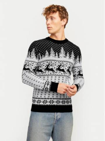 Jack&Jones Светр Xmas Gabriel 12266118 Сірий Regular Fit Jack&Jones Светр Xmas Gabriel 12266118 Сірий Regular Fit