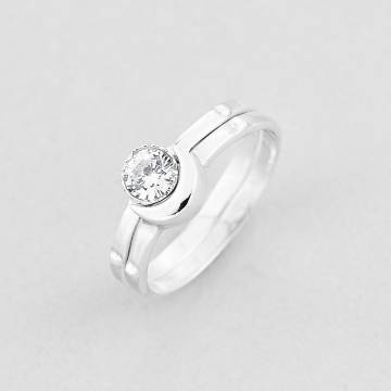 Серебряное кольцо Minimal 1246-16 16 Серебряное кольцо Minimal 1246-16 16