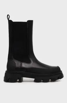 Женские черные кожаные челси Черный 39 DKNY K3366233