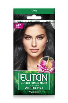 Тонирующая маска для волос Elitan Color Toner Mask 2.07 Черный классический, 30 мл