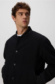 Reserved - Джинсовий бомбер - чорний - 858EM-99J