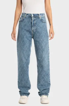 Женские синие джинсы с узором Синий 29-32 Replay WA493 .000.773 63C