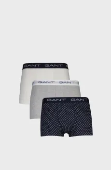 Мужские боксеры (3 шт) MICRO PRINT TRUNK Разноцветный XXL Gant 902613083