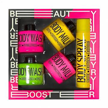 Набор для тела Mades Cosmetics Beauty Booster Розовый пион, экзотический желтый и пикантный лайм, 5 предметов Набор для тела Mades Cosmetics Beauty Booster Розовый пион, экзотический желтый и пикантный лайм, 5 предметов
