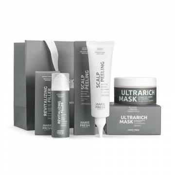 Набор для волос Marie Fresh Cosmetics Professional Hair Series (маска, 200 мл + филлер, 50 мл + пилинг, 100 мл) Набор для волос Marie Fresh Cosmetics Professional Hair Series (маска, 200 мл + филлер, 50 мл + пилинг, 100 мл)