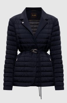 Синяя куртка LANZADA с поясом