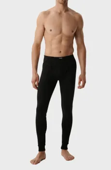 Мужские черные кальсоны Черный M Atlantic BML-011