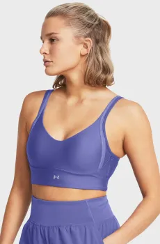 Женский фиолетовый топ UA Infinity Low 2.0 Strap Bra Фиолетовый M (A-C) Under Armour 1384128-561