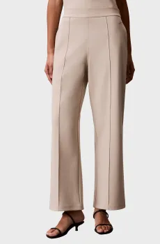 Женские бежевые брюки INTERLOCK WIDE LEG Бежевый XS Calvin Klein LV044G210G