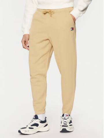 Tommy Jeans Спортивні штани Badge DM0DM20276 Бежевий Regular Fit Tommy Jeans Спортивні штани Badge DM0DM20276 Бежевий Regular Fit