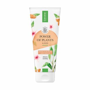 Питательный кремовый гель для душа Lirene Power of Plants Миндаль, 200 мл Питательный кремовый гель для душа Lirene Power of Plants Миндаль, 200 мл