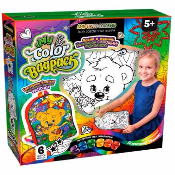 Набір для розфарбовування Danko toys My color bagpack Рюкзак-розмальовка ведмедик (CBP-01-04) Набір для розфарбовування Danko toys My color bagpack Рюкзак-розмальовка ведмедик (CBP-01-04)