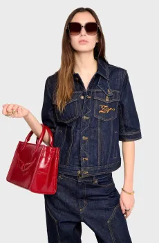 Женская темно-синяя джинсовая рубашка Kyo Синий M ZADIG&VOLTAIRE WWOW01717_BRUT