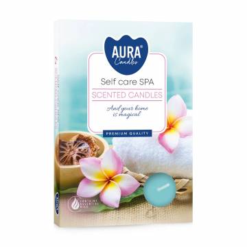 Ароматическая свеча Bispol Scented Candle Aura Self Care Spa, 6 шт (p15-363)