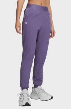 Женские сиреневые спортивные брюки UA Rival Hi Rise Woven Pant Сиреневый XS Tall Under Armour 1382727-520
