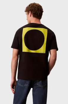 Мужская черная футболка CIRC GRAP Черный M Calvin Klein Jeans LV04RD810G