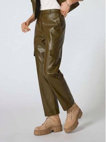 ONLY Штани зі штучної шкіри 15293029 Зелений Loose Fit ONLY Штани зі штучної шкіри 15293029 Зелений Loose Fit