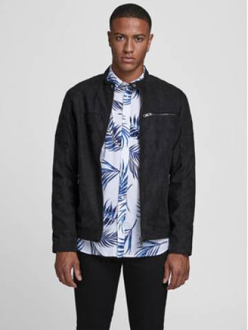 Jack&Jones Куртка зі штучної шкіри Rocky 12147218 Чорний Regular Fit Jack&Jones Куртка зі штучної шкіри Rocky 12147218 Чорний Regular Fit