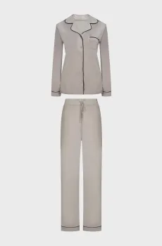 Женская бежевая пижама (рубашка, брюки) Бежевый 40 MARC&ANDRE W22-00SV300
