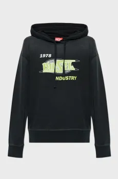 Женское черное худи F-BUXT-HOOD-P2 Черный XXS Diesel A15386 0PHAQ