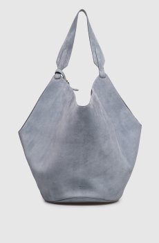 Голубая замшевая сумка Lotus