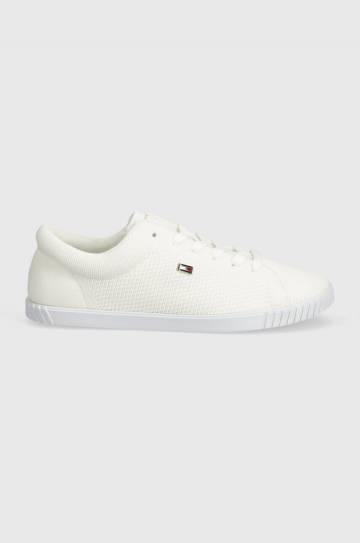 Кроссовки Tommy Hilfiger FLAG LACE UP SNEAKER KNIT цвет белый FW0FW08074 Кроссовки Tommy Hilfiger FLAG LACE UP SNEAKER KNIT цвет белый FW0FW08074