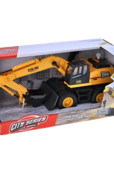 Детская игрушка YG Toys Экскаватор инерционный, озвученная, со светом, в коробке, от 3 лет, 35.5*17.7*12.5 см (RJ9810A)