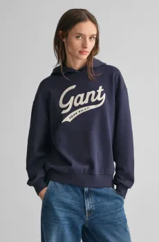 Женское темно-синее худи SCRIPT GRAPHIC Синий M Gant 4200489