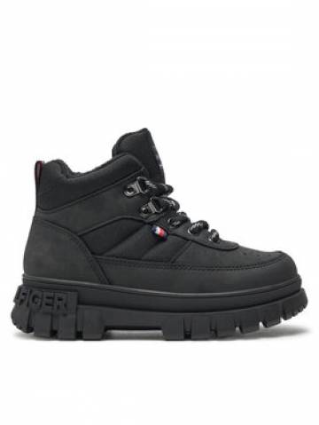 Tommy Hilfiger Черевики Lace-Up Bootie T3X5-33707-1492 M Чорний Tommy Hilfiger Черевики Lace-Up Bootie T3X5-33707-1492 M Чорний
