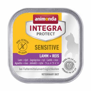 Влажный корм для кошек Animonda Integra Protect Sensitive Lamb + Rice при пищевой непереносимости, с ягненком и рисом, 100 г Влажный корм для кошек Animonda Integra Protect Sensitive Lamb + Rice при пищевой непереносимости, с ягненком и рисом, 100 г