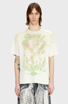 Мужская белая футболка T-GRIFFO Белый XXL Diesel A23799 0SKBK