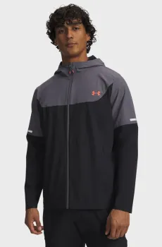 Мужская черная ветровка UA Tech Utility Woven Jckt Черный XL Under Armour 6004967-003
