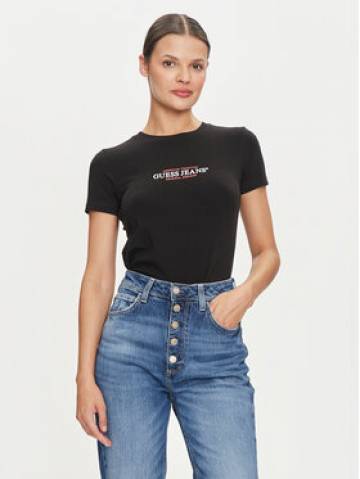 Guess Jeans Футболка W4YI03 J1314 Чорний Slim Fit Guess Jeans Футболка W4YI03 J1314 Чорний Slim Fit