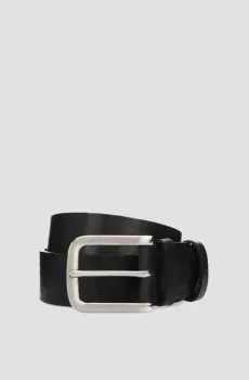 Мужской черный кожаный ремень Черный 90 Karl Lagerfeld 592459.815300;990