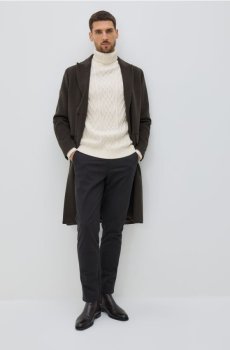 Reserved - Картаті штани-чиноси - чорний - QF747-99M