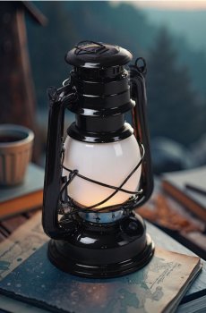 Кемпінговий ліхтар - сірий