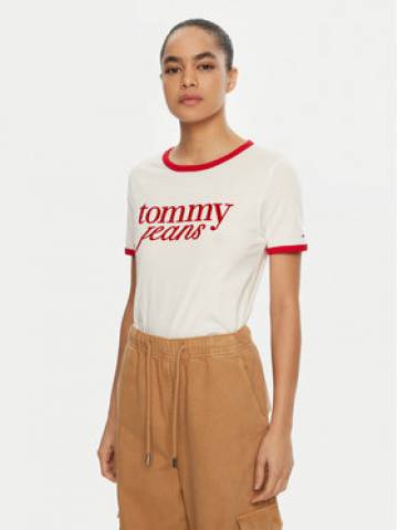 Tommy Jeans Футболка DW0DW19449 Білий Relaxed Fit Tommy Jeans Футболка DW0DW19449 Білий Relaxed Fit