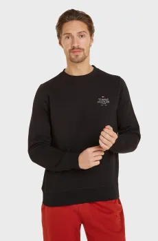 Мужской черный свитшот HILFIGER STACK Черный XL Tommy Hilfiger MW0MW35524