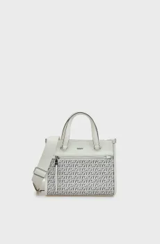 Женская белая сумка с узором ZOIE Белый ONESIZE DKNY R42A5F54