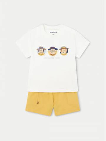 Mayoral Набір футболка та шорти 1654 Жовтий Regular Fit Mayoral Набір футболка та шорти 1654 Жовтий Regular Fit
