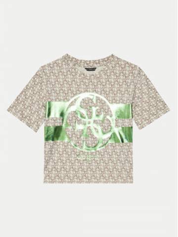Guess Футболка J5RI04 K6YW4 Бежевий Regular Fit Guess Футболка J5RI04 K6YW4 Бежевий Regular Fit