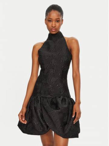 ROTATE Коктейльна сукня 113663100 Чорний Slim Fit ROTATE Коктейльна сукня 113663100 Чорний Slim Fit