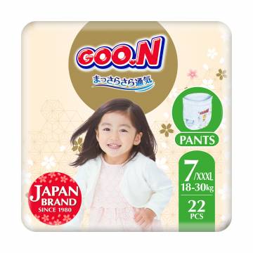 Трусики-подгузники Goo.N Premium Soft унисекс, размер 7 (3XL) (для детей 18-30 кг), 22 шт Трусики-подгузники Goo.N Premium Soft унисекс, размер 7 (3XL) (для детей 18-30 кг), 22 шт