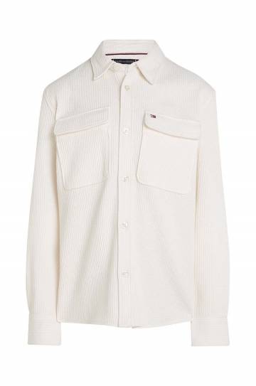 Детская рубашка Tommy Hilfiger цвет белый KB0KB09260 Детская рубашка Tommy Hilfiger цвет белый KB0KB09260