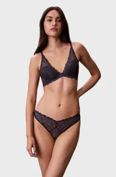 Женские темно-синие трусики Синий S Calvin Klein 000QF7927E