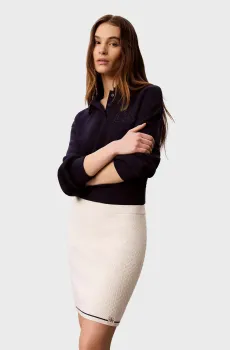 Женская белая юбка MICROCABLE MINI Белый XS Calvin Klein Jeans LV047F364G