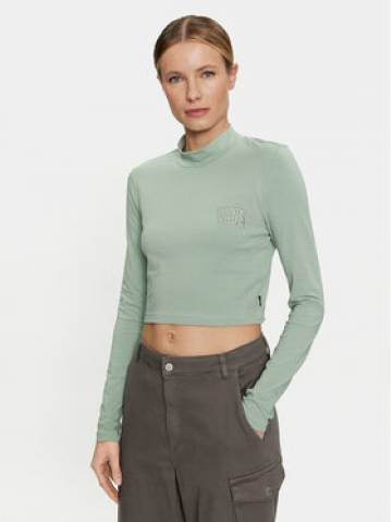 Vans Блузка Mini Mock Neck Ls VN0007EZ Зелений Slim Fit Vans Блузка Mini Mock Neck Ls VN0007EZ Зелений Slim Fit