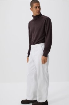 Reserved - Штани straight - білий - RG988-00X